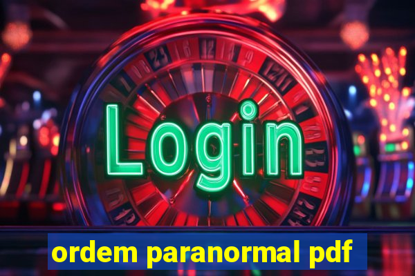 ordem paranormal pdf